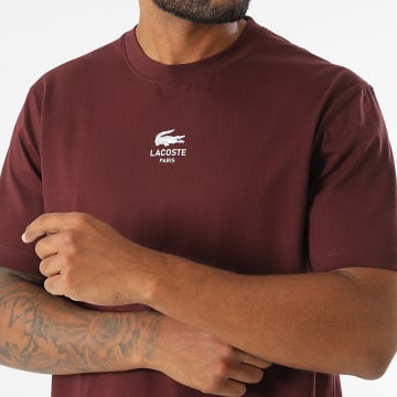 Lacoste - Tee Shirt Logo Crocodile Bordeaux