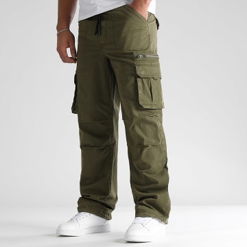 LBO - 0538 Pantalones cargo relax verde caqui