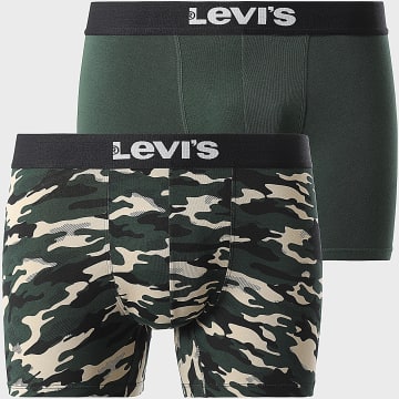 Levi's - Confezione da 2 boxer 701229542 Verde kaki mimetico