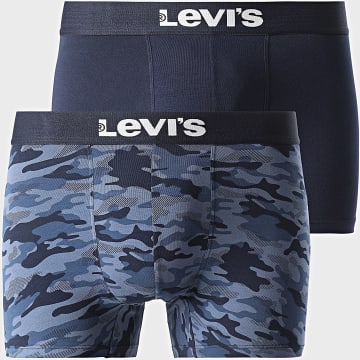 Levi's - Confezione da 2 boxer 701229542 Blu navy mimetico