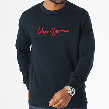 Pepe Jeans - Joe crewneck sweatshirt marine