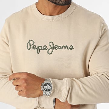 Pepe Jeans - New Joe Beige Ronde Hals Sweatshirt