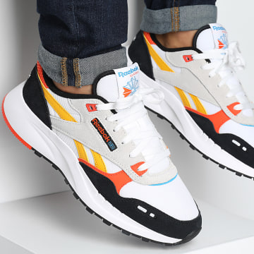 Reebok - Baskets Classic Leather 2400 100211032 White Black Orange