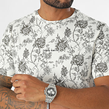 Teddy Smith - Tee Shirt Antone 11016797D Beige Floral