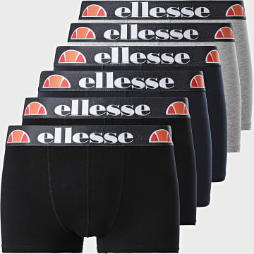 Ellesse - Lot De 6 Boxers Millaro SDAA2859 Bleu Marine Gris Chiné Noir