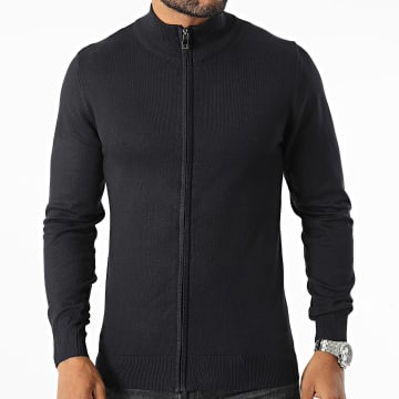 Frilivin - Veste Zippée Bleu Marine Foncé