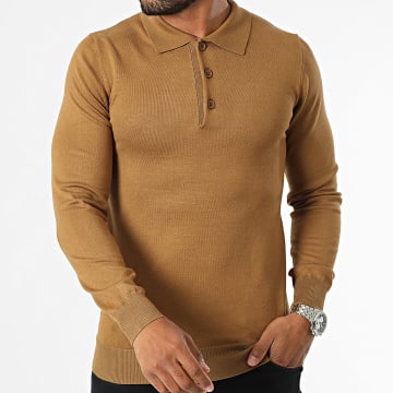 Frilivin - Polo Manches Longues Camel