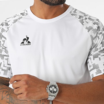 Le Coq Sportif - N1 Grafisch Jersey Shirt 2421568 Wit