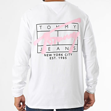 Tommy Jeans - Camiseta Manga Larga Spray 0595 Blanco