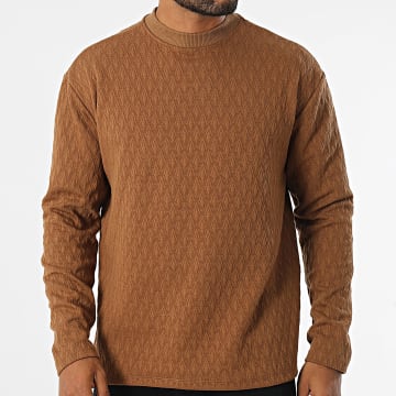 Uniplay - Donker Camel Ronde Hals Sweat Top