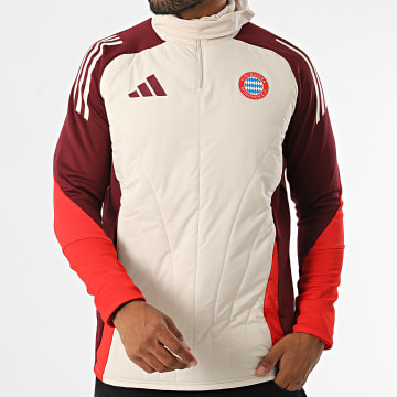 Adidas Sportswear - Outdoor Jas met capuchon Bayern München IS9961 Beige Rood Bordeaux