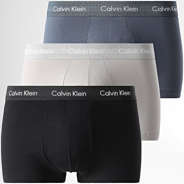 Calvin Klein - Set van 3 boxers U2664G Zwart Lichtgrijs Houtskoolgrijs