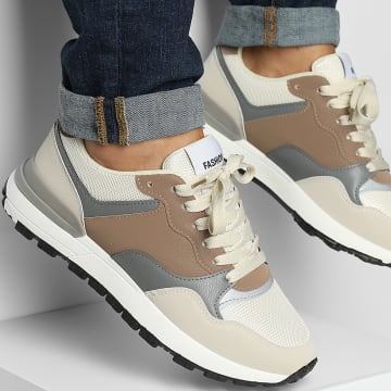 Classic Series - Bruine Grijs Beige Sneakers