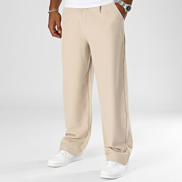 Frilivin - Pantalon Relaxed Fit Beige