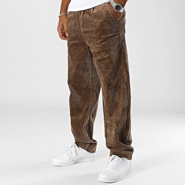 Frilivin - Pantalon Relaxed Fit Marron