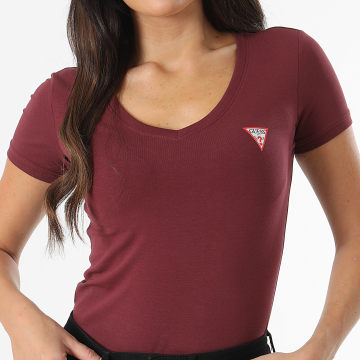 Guess - Dames-T-shirt met V-hals W2YI45-J1314 Paars