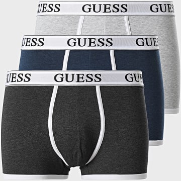 Guess - Set di 3 boxer U4BG80-KCEJ0 Grigio chiaro Navy Grigio antracite