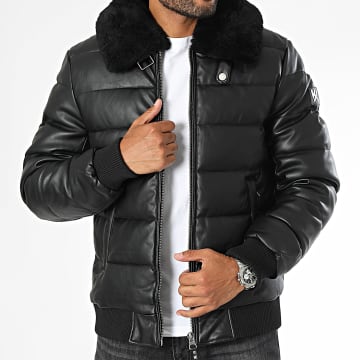 Kymaxx - Chaqueta de plumón negra