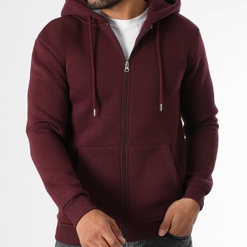 LBO - Sweater met capuchon en ritssluiting 3590 Bordeaux