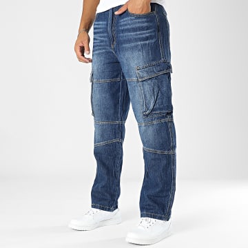 MTX - Pantalon Cargo Jean Slim Bleu Denim