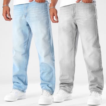 LBO - Set van 2 Baggy Jeans 3368 3434 Blauw Denim Grijs