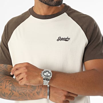 Superdry - Essentieel Logo T-shirt M1012039A Beige Bruin