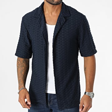 Uniplay - Camicia a maniche corte blu navy