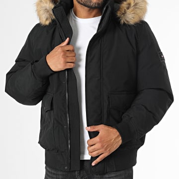 Tommy Hilfiger - Blouson Capuche Fourrure Rockie 7412 Noir
