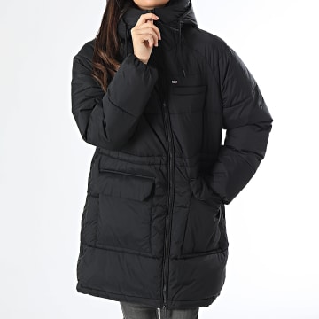 Tommy Jeans - Consolador con capucha Midi Vail 8842 Negro para mujer