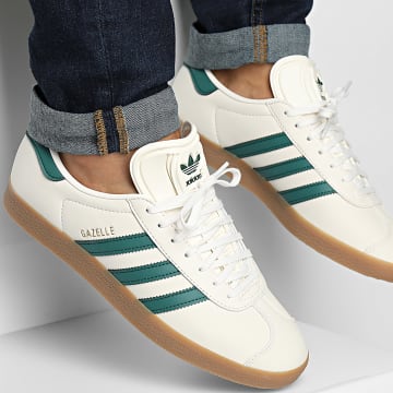 Adidas Originals - Gazelle JI0208 Cloud White Core Green Gum4 Sneakers