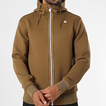 K-Way - Rainer Ritssweater met capuchon K2141DW Bruin