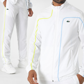 Lacoste - Ensemble De Survetement Regular Fit Logo Crocodile Blanc