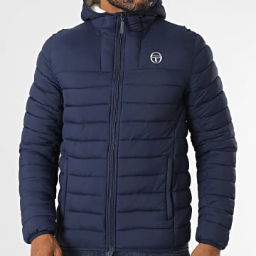 Sergio Tacchini - Vessen donsjack met capuchon 41093 marineblauw