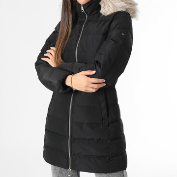 Tommy Hilfiger - Doudoune Capuche Fourrure Femme Heritage Down Tyra 3234 Noir