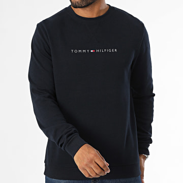 Tommy Hilfiger - Sweat Crewneck Tommy Logo 3346 Bleu Marine