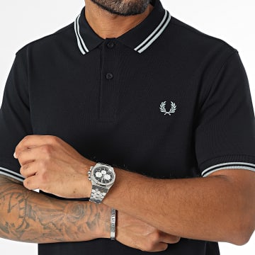 Fred Perry - Polo korte mouw met dubbele punt MM3600 Navy