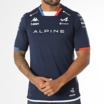 Kappa - Camiseta Kombat 2024 Ocon Alpine F1 381Z62W Azul Marino