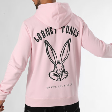 Looney Tunes - Hoodie Bugs Bunny Wereldwijd Rugspray Roze Zwart