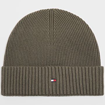 Tommy Hilfiger - Gorro Algodón Pima Bandera 2796 Verde Caqui