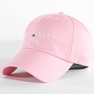 Tommy Jeans - Casquette Femme Linear Logo 8 Panel 6868 Rose