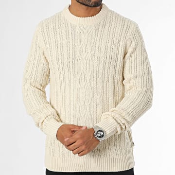 Jack And Jones - Diogo Kabel Beige Trui