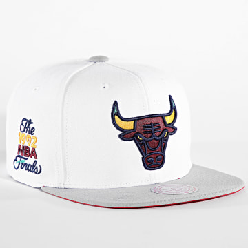 Mitchell and Ness - Core VII Chicago Bulls NBA Snapback Cap HS6750 Blanco Gris