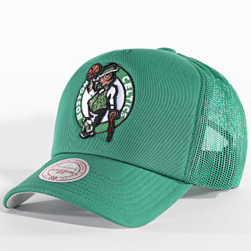 Mitchell and Ness - Boston Celtics Evergreen Trucker Cap HT8032 Groen