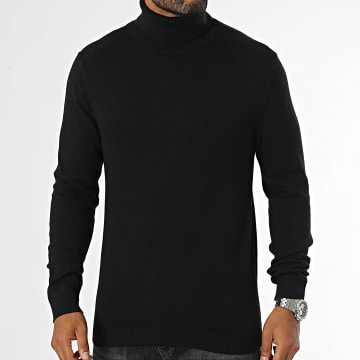 Produkt - Jersey de cuello alto de punto básico Negro