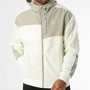 Sergio Tacchini - Veste Zippée Capuche Innsbruck 40761 Beige Vert Kaki Clair