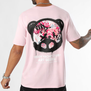 Teddy Yacht Club - Tee Shirt Oversized Large Art Serie 2 Roze