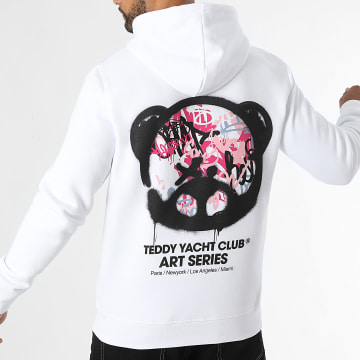 Teddy Yacht Club - Art Serie Hoofd Hoodie Roze Wit