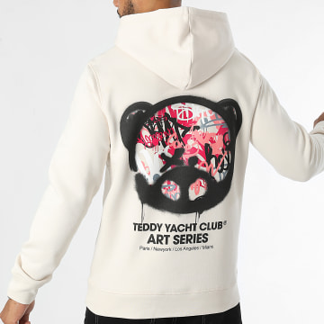 Teddy Yacht Club - Art Serie 2 Hoodie Roze Beige