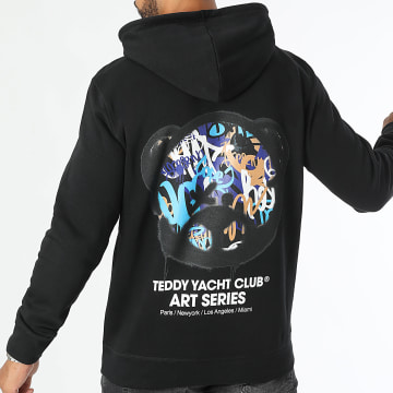 Teddy Yacht Club - Art Serie Hoofd Blauw Hoodie Zwart