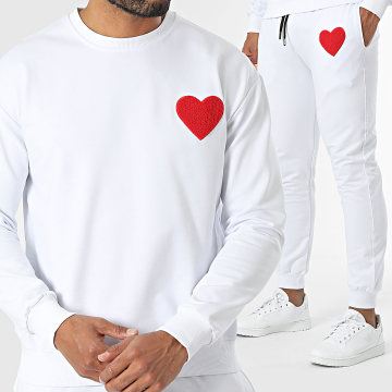 Zelys Paris - Ensemble De Survetement Zuma Blanc Rouge